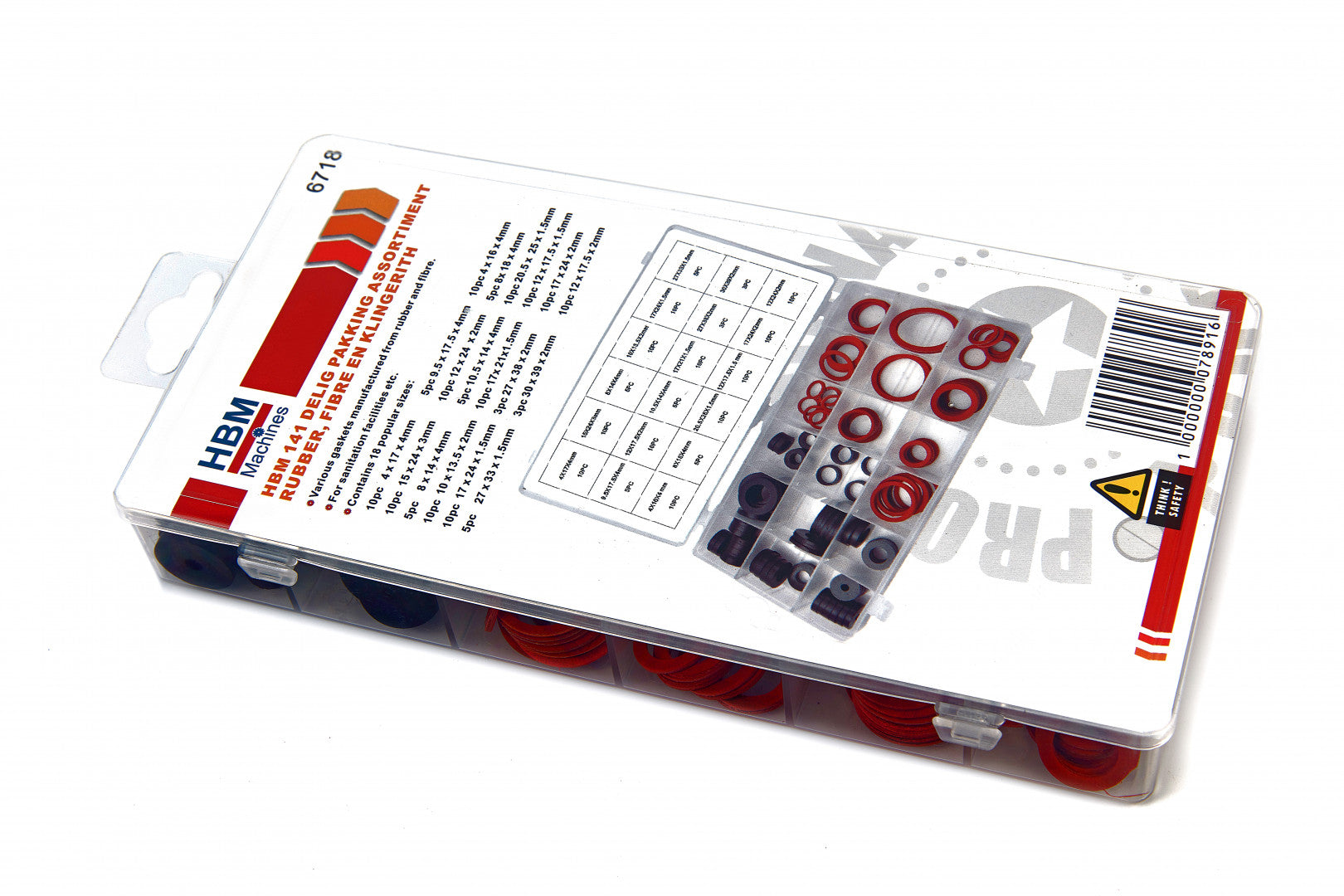 Set garnituri clingherit si cauciuc 141 buc