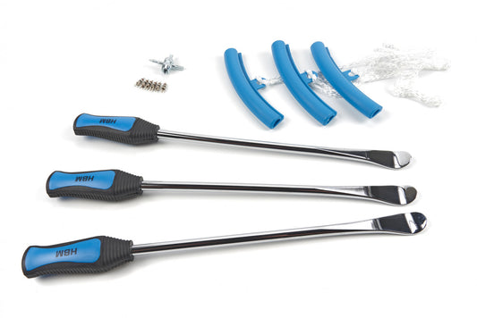 Set leviere cu maner pentru anvelope cu protectie pentru jante 13 piese HBM