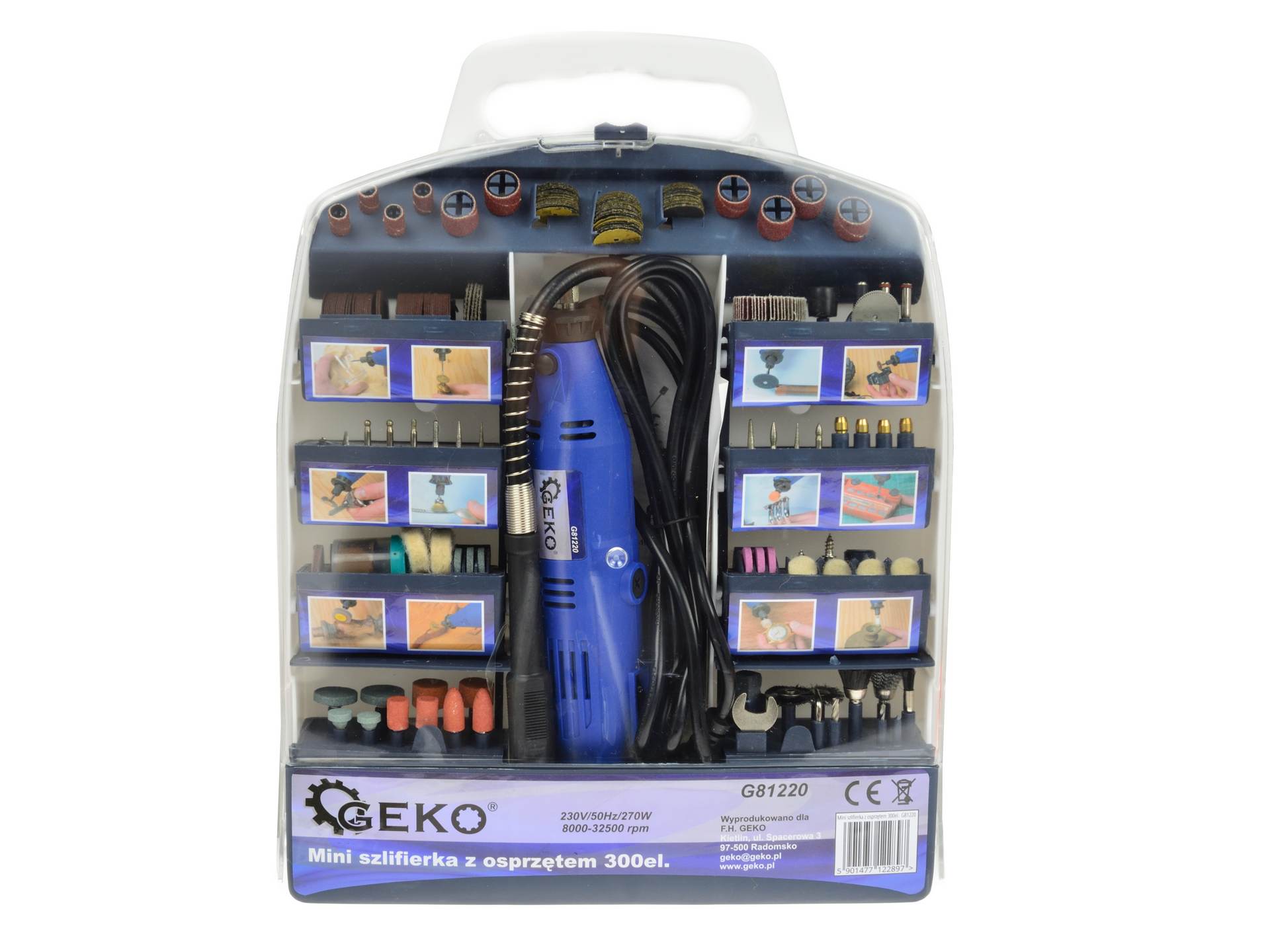 Set mini slefuitor cu accesorii 300 piese