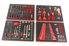 Set modular pentru dulap de scule – 4 module, 154 piese – HBM MACHINES, OLANDA – dimensiuni: 39 x 54,5 cm