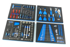 Set module pentru dulap scule 4 buc 154 piese albastru