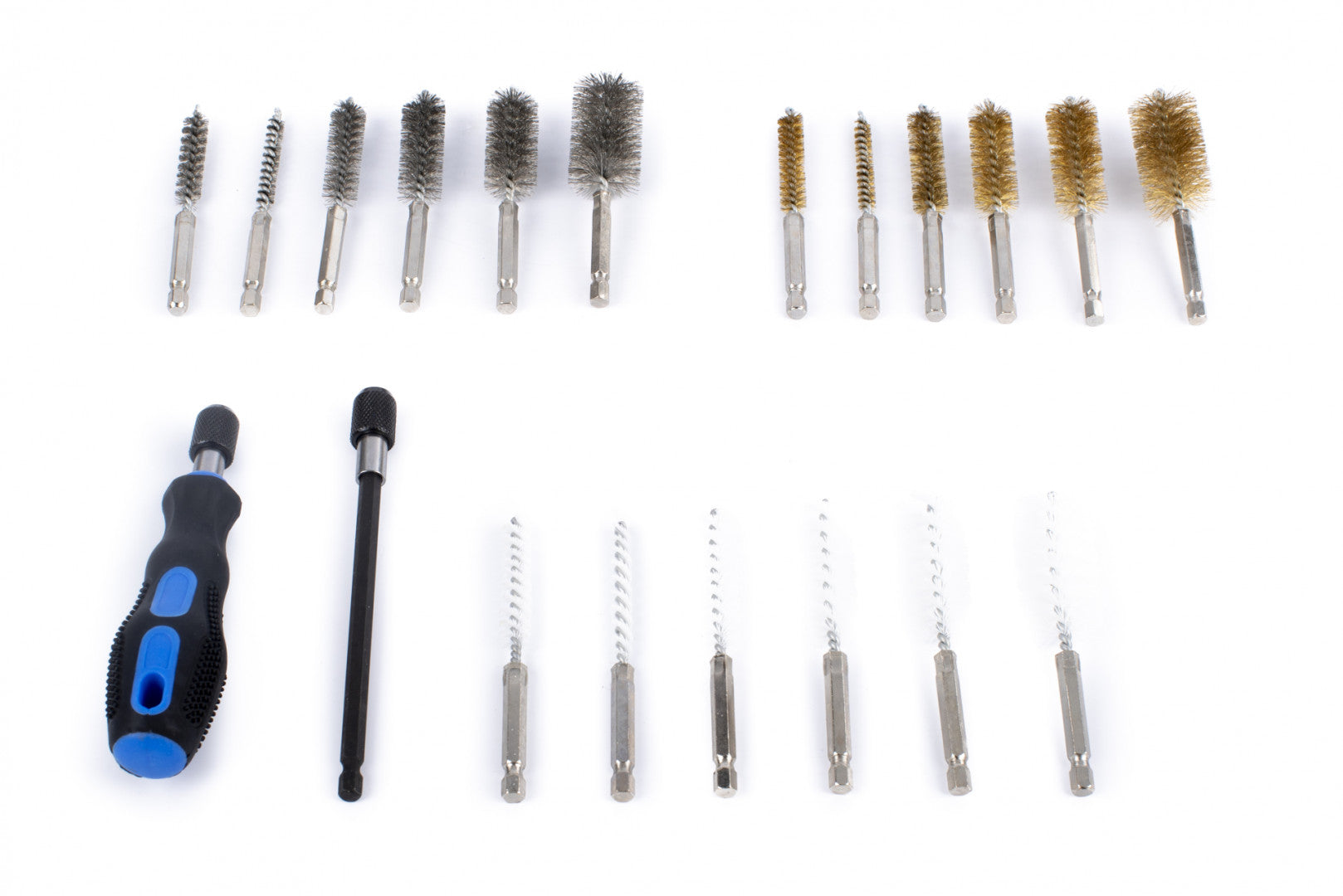 Set perii curatare canale locas injectoare 20 piese HBM