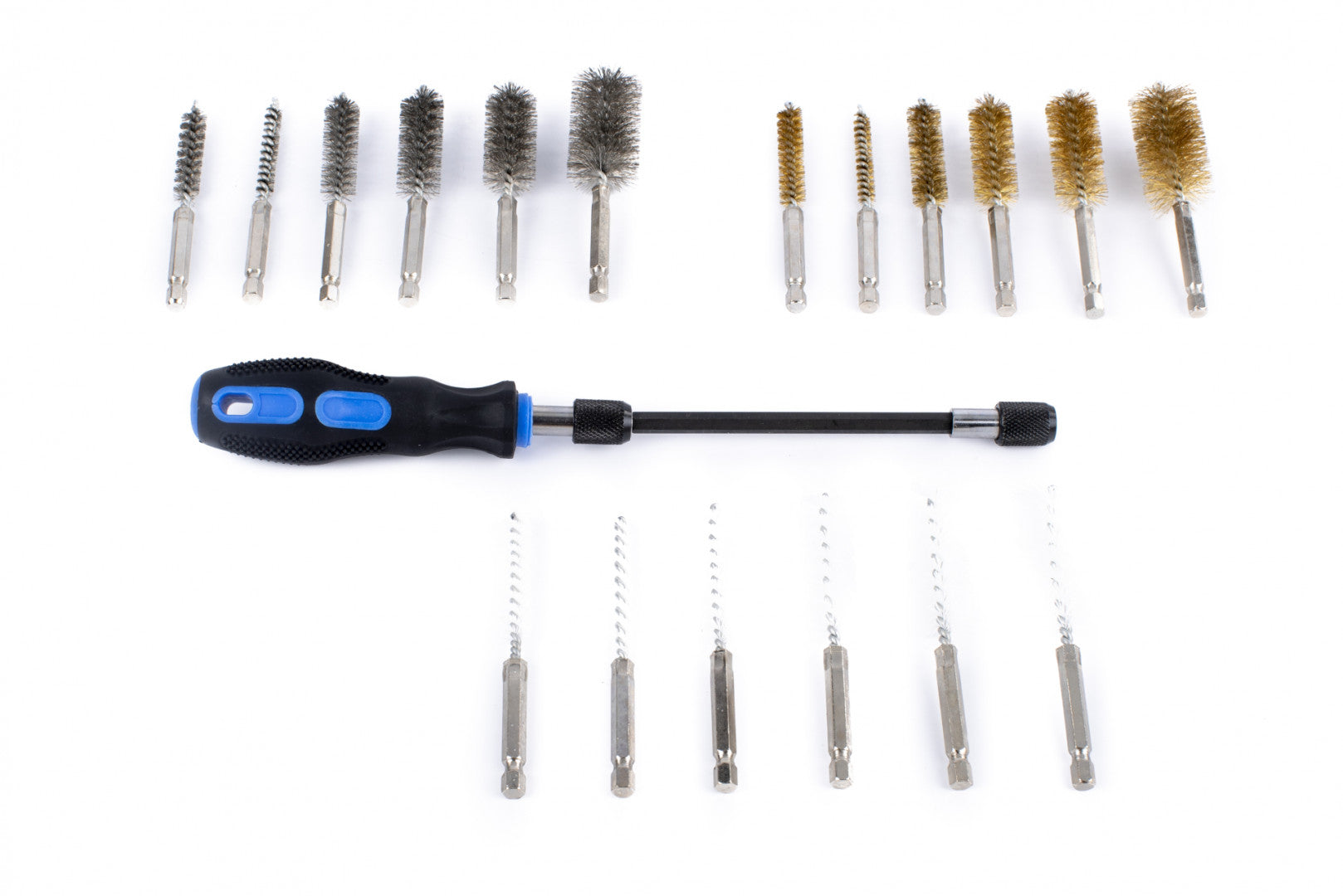 Set perii curatare canale locas injectoare 20 piese HBM