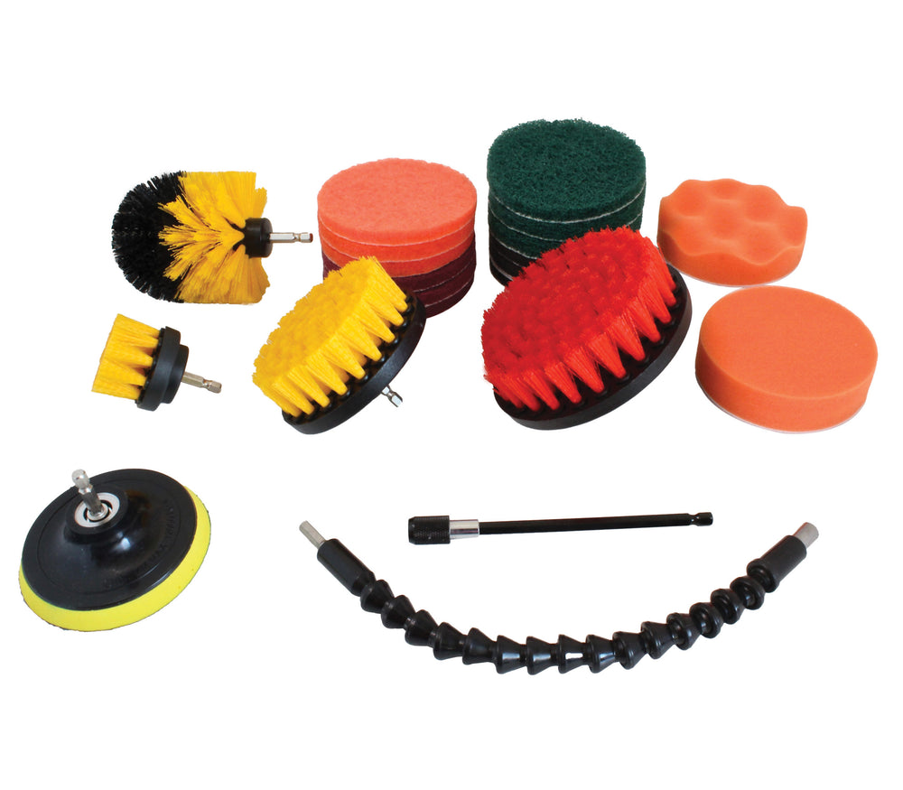 Set perii curatare pentru bormasina, 21 piese SATRA