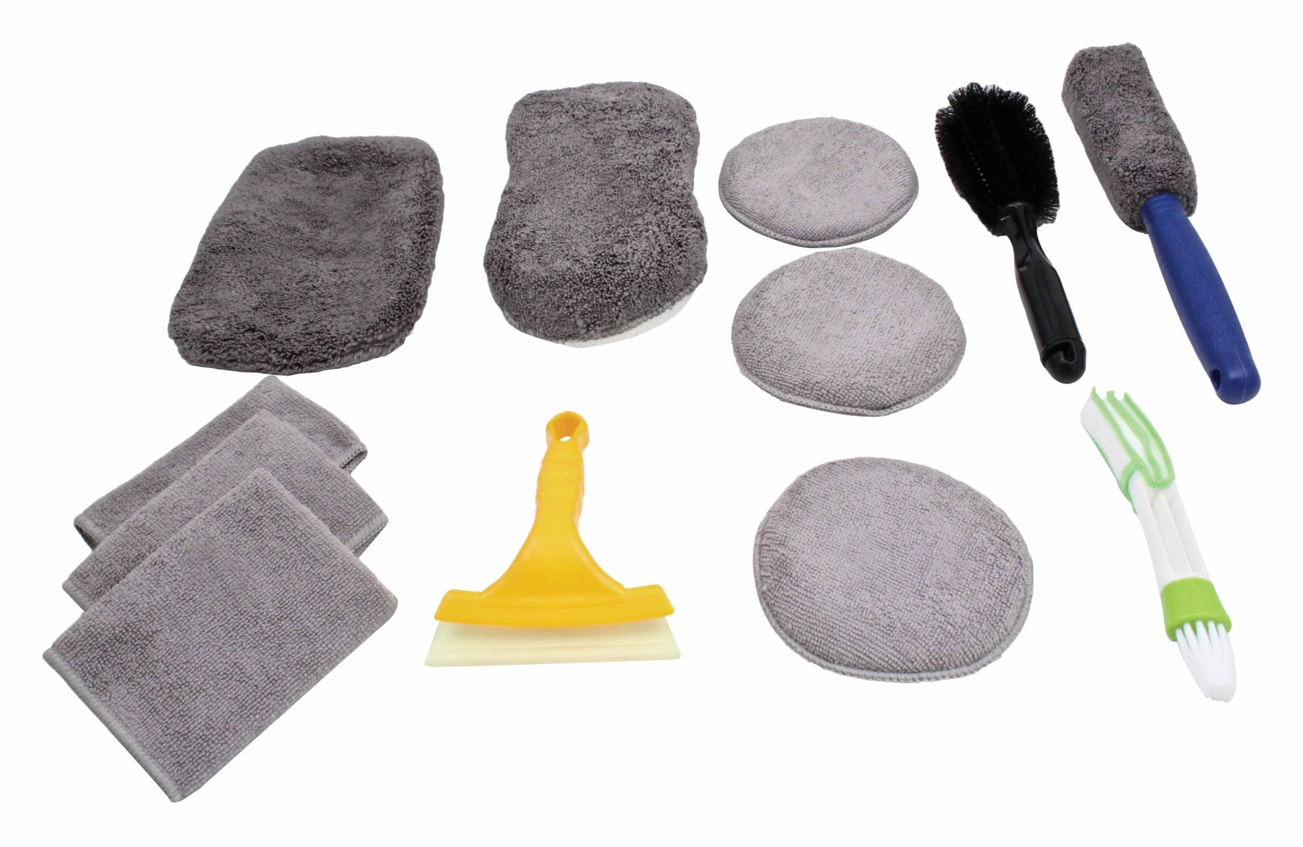 Set perii lavete pentru curatat / spalat interior exterior - detailing auto 12 piese