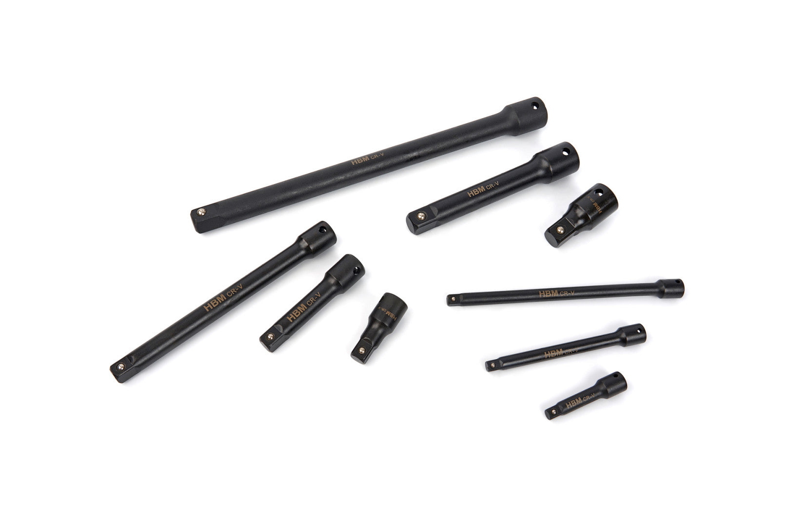 Set prelungitoare de forta 9 piese 1/4 3/8 1/2