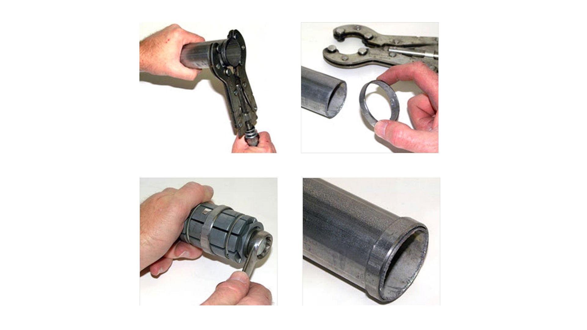 Set prese pentru largit teava de esapament 3 piese 30-87mm KROFTOOLS