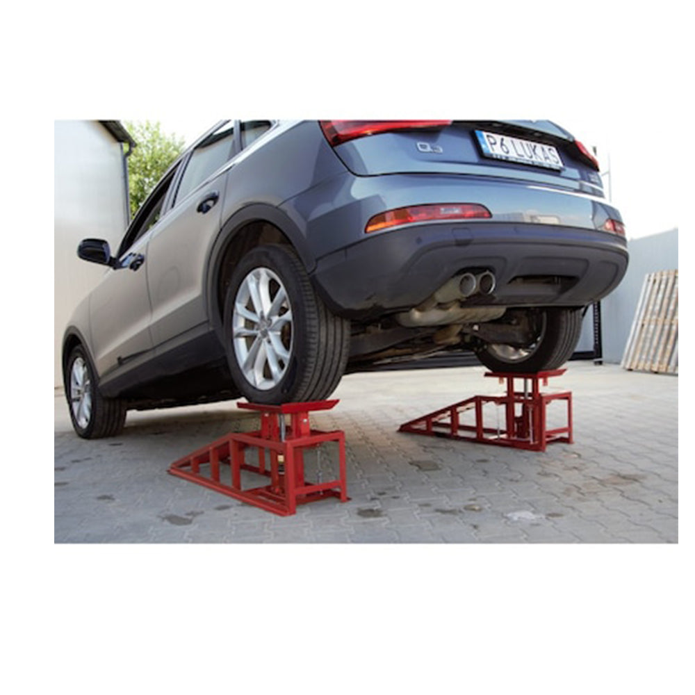 Set rampa auto cu elevare hidraulica 2T