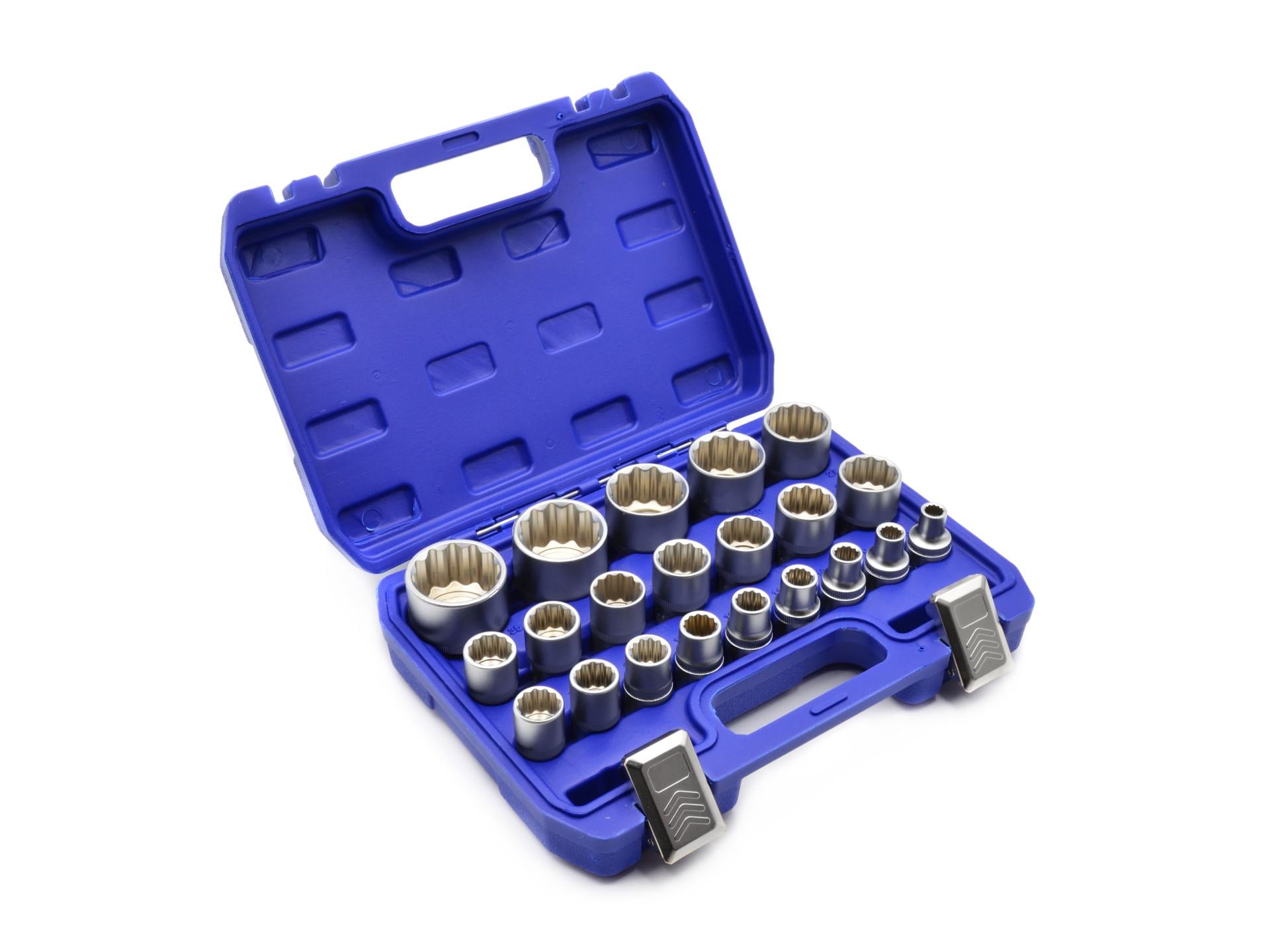 Set tubulare bihexagonale 12 laturi/colturi  1/2 8-36mm 21 piese