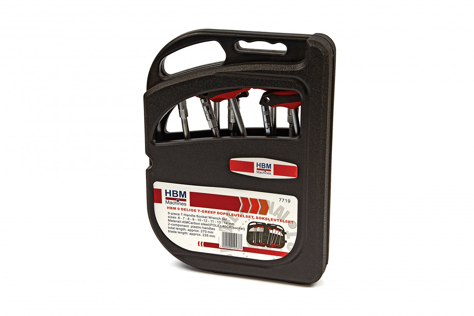 Set tubulare cu maner t 6-14 mm 9 piese