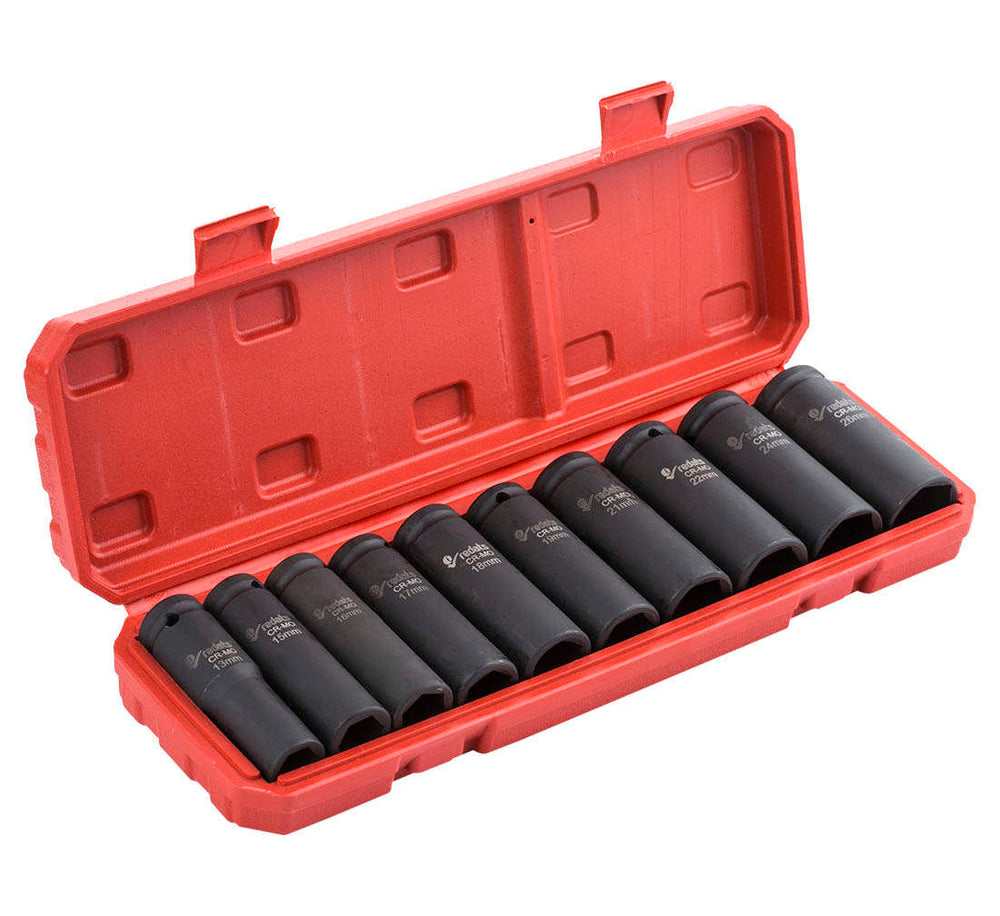 Set tubulare de impact ½ 13 - 26 mm 10 piese