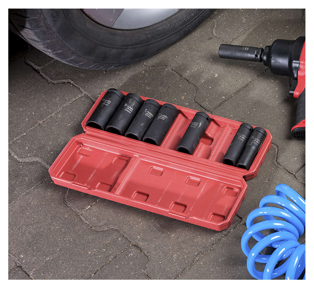 Set tubulare de impact ½ 13 - 26 mm 10 piese