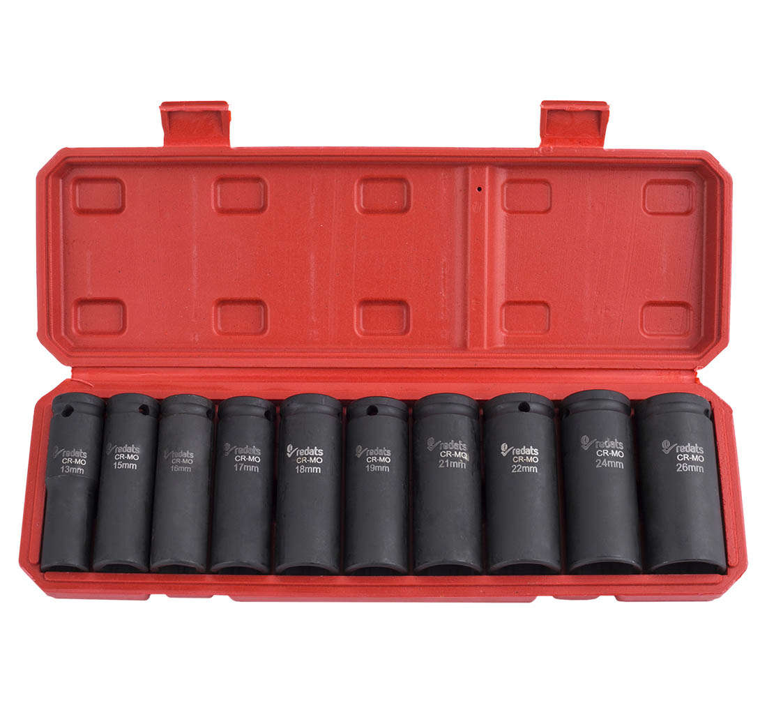 Set tubulare de impact ½ 13 - 26 mm 10 piese