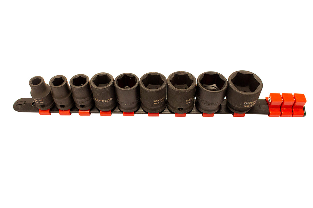 Set tubulare de impact hexagonale 1/2 10-27mm 9 piese ﻿KROFTOOLS