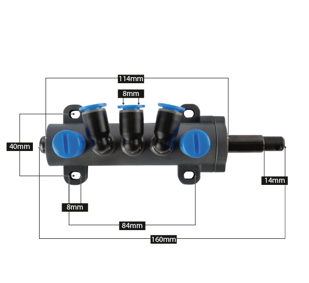 Supapa distribuitor de aer pentru masina dejantat model 1