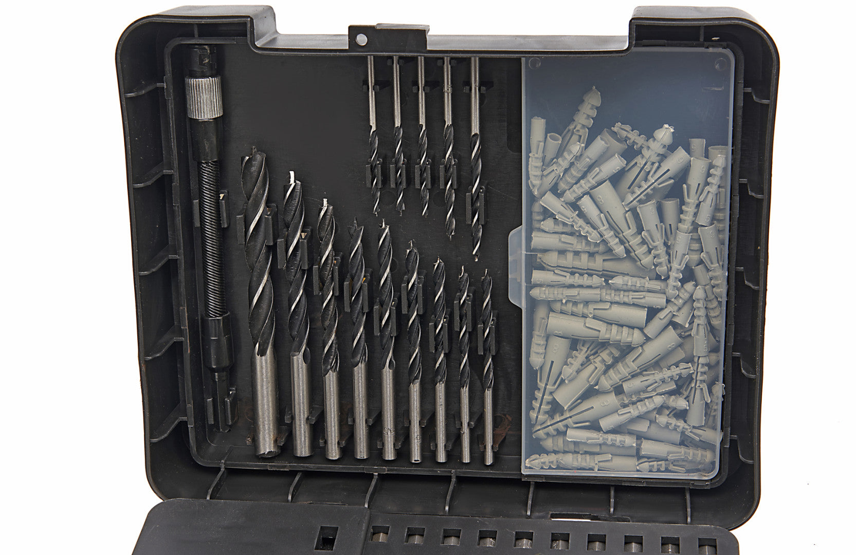 Trusa biti - burghie - carote - freze -lemn - metal - zidarie - 204 piese HBM