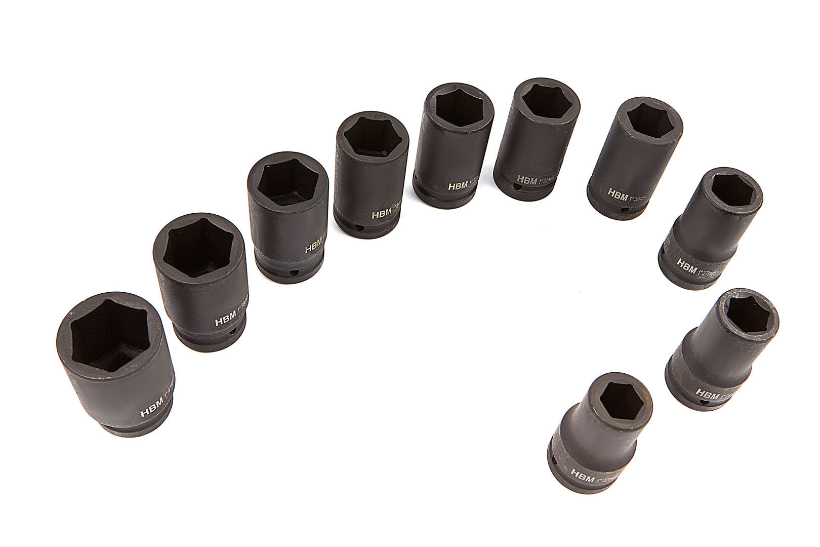 Trusa chei tubulare de impact lungi 1'' 22-41 mm 10 piese