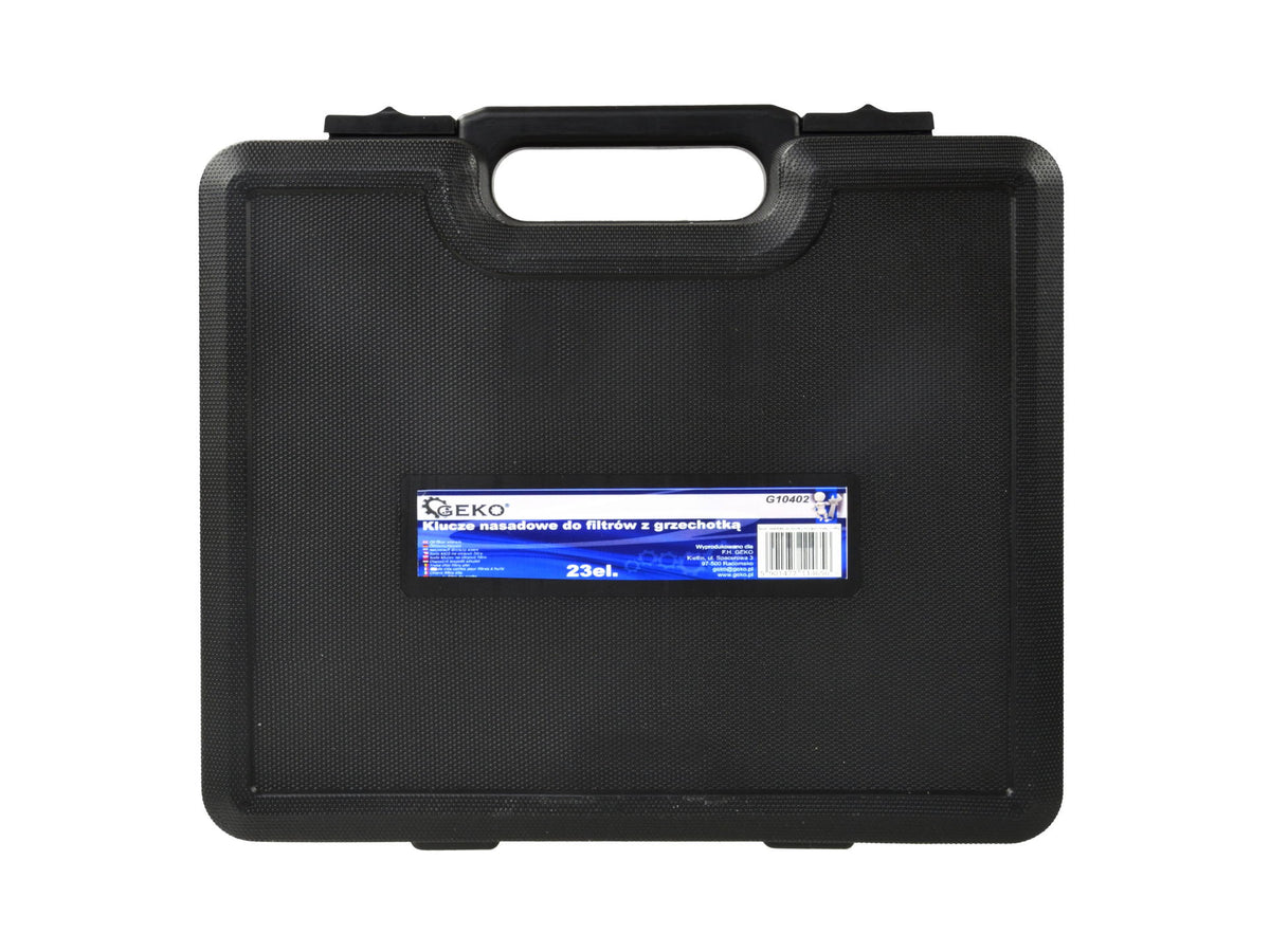 Trusa cu chei din aluminiu  pentru capace filtre de ulei auto clichet 1/2 23 piese